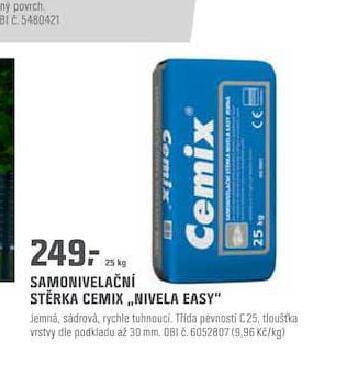 OBI Samonivelační stěrka cemix nabídka