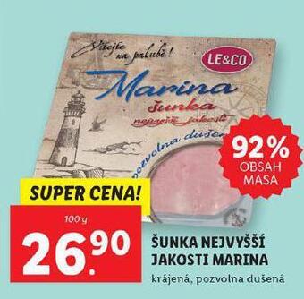 Lidl Šunka nejvyšší jakosti nabídka