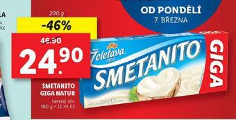 Lidl Smetanito giga natur nabídka