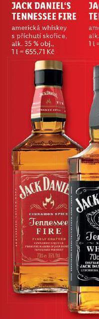 Lidl Jack daniel´s tennessee fire nabídka