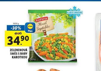 Lidl Zeleninová směs s baby karotkou nabídka