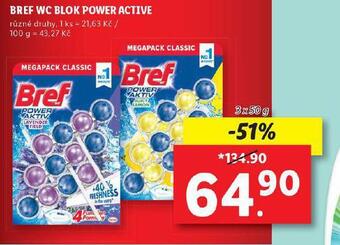 Lidl Bref wc blok power active nabídka
