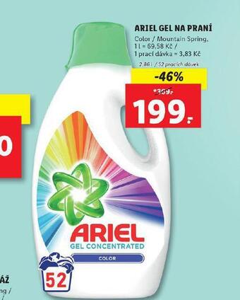 Lidl Ariel gel na praní nabídka