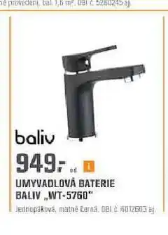 OBI Umyvadlová baterie nabídka