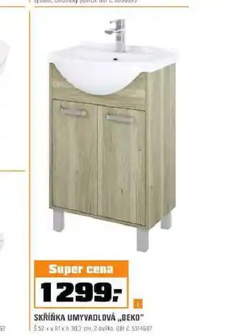 Skříňka umyvadlová beko