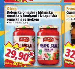 Otma neapolská omáčka s česnekem