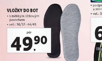 Lidl Vložky do bot nabídka