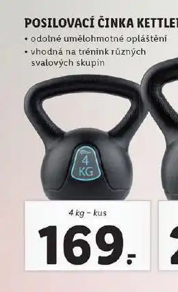 Lidl Posilovací činka kettlebell 4 kg nabídka