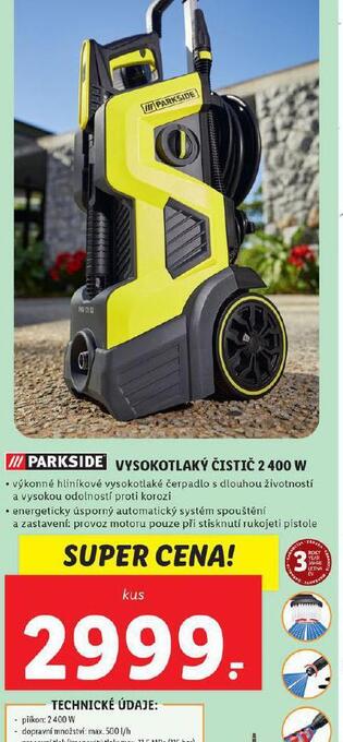Lidl Vysokotlaký čistič 2400 w nabídka
