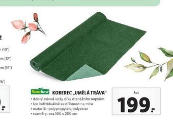 Lidl Koberec umělá tráva nabídka