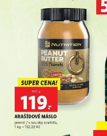 Lidl Arašídové máslo nabídka