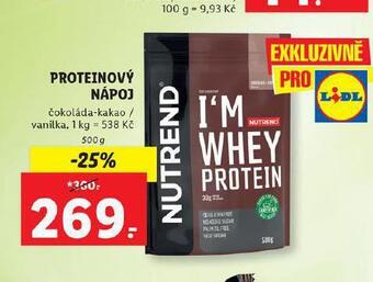 Lidl Proteinový nápoj nabídka