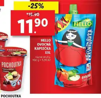 Lidl Hello ovocná kapsičky xxl nabídka
