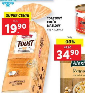 Lidl Toastový chléb máslový nabídka