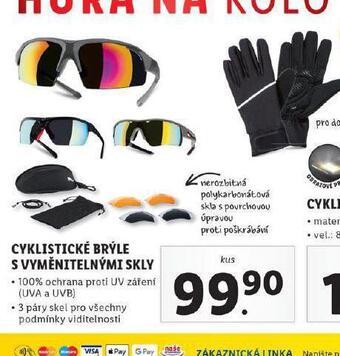 Cyklistické brýle s vyměnitelnými skly