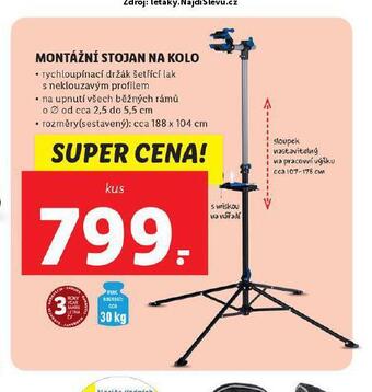 Lidl Montážní stojan na kolo nabídka