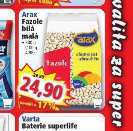 Norma Arax fazole bílá malá nabídka