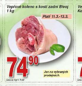 Lidl Vepřové koleno s kostí nabídka