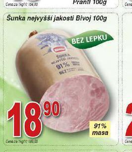 Lidl Šunka nejvyšší jakosti nabídka