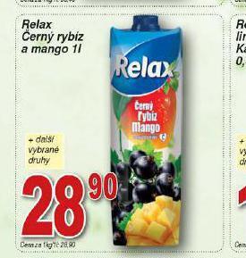 Lidl Relax černý rybíz a mango nabídka