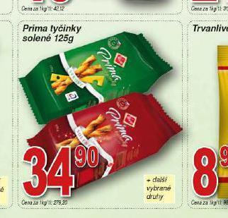 Lidl Prima tyčinky solené nabídka