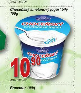 Lidl Choceňský smetanový jogurt nabídka