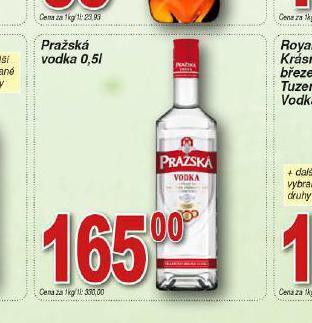Lidl Pražská vodka nabídka