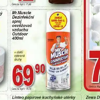 Lidl Mr. muscle dezinfekční sprej osvěžovač vzduchu nabídka