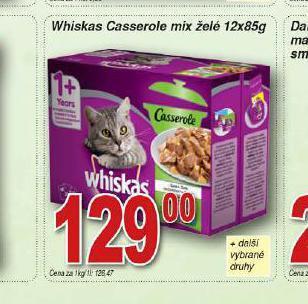Lidl Whiskas casserole mix želé nabídka