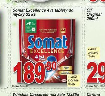Lidl Somat excellence 4v1 tablety do myčky nabídka
