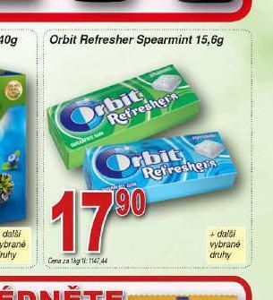 Lidl Orbit žvýkačky nabídka