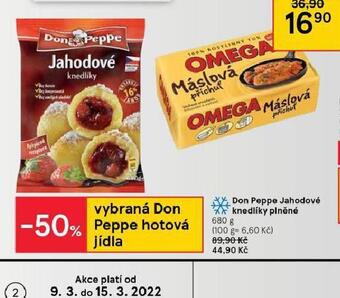 Tesco Don peppe jahodové knedlíky plněné nabídka