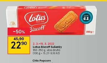Tesco Lotus biscoff sušenky nabídka