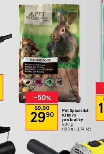 Tesco Pet specialist krmivo pro králíky nabídka