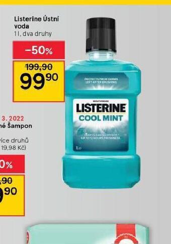 Tesco Listerine ústní voda nabídka