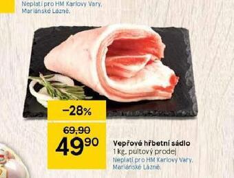 Tesco Vepřové hřbetní sádlo nabídka