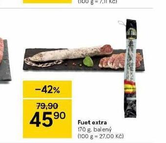 Tesco Fuet extra nabídka