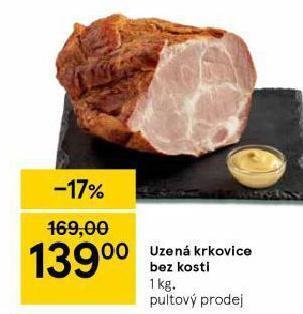 Tesco Uzená krkovice bez kosti nabídka