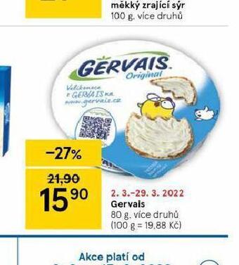 Tesco Gervais nabídka