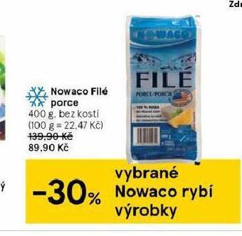 Tesco Nowaco filé porce nabídka