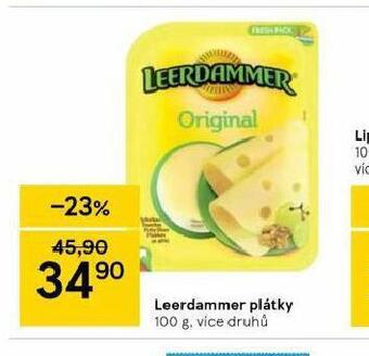 Tesco Leerdammer plátky nabídka