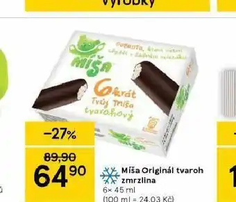 Tesco Míša original tvaroh zmrzlina nabídka