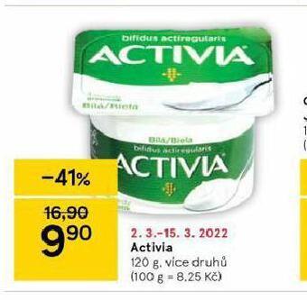 Tesco Activia nabídka