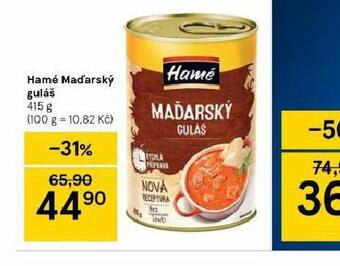 Tesco Hamé maďarský guláš nabídka