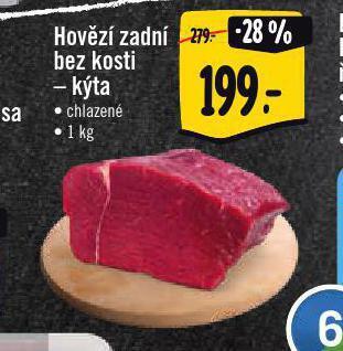 Jip Hovězí zadní bez kosti nabídka