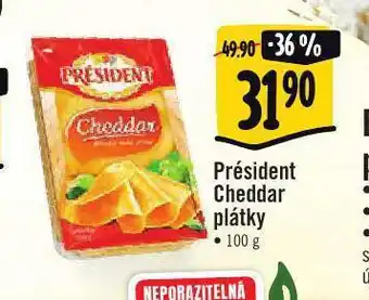 Président cheddar sýr