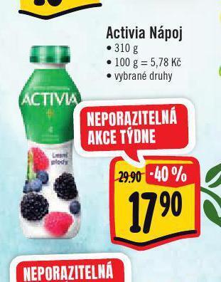 Jip Activia nápoj nabídka