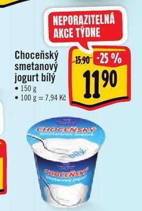 Jip Choceňský smetanový jogurt nabídka