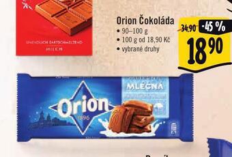 Jip Orion čokoláda nabídka