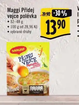 Jip Maggi přidej vejce polévka nabídka